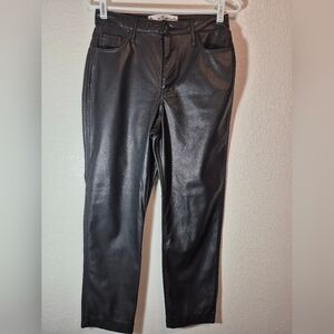 Hollister Ultra High-Rise Black Leather Pants